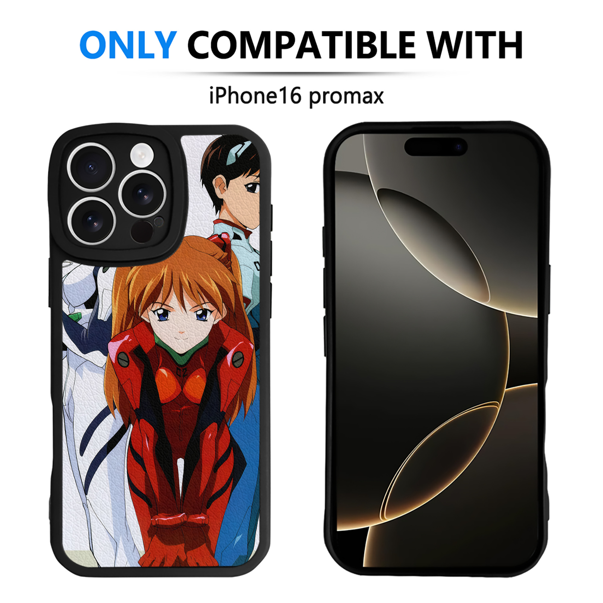 （画像用） EVA 新世紀エヴァンゲリオン 【iPhone 16シリーズ対応】シリコンスマホケース（レザー調） 材質：シリコン